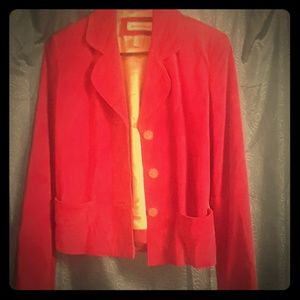 Vintage red suede Banana Republic blazer